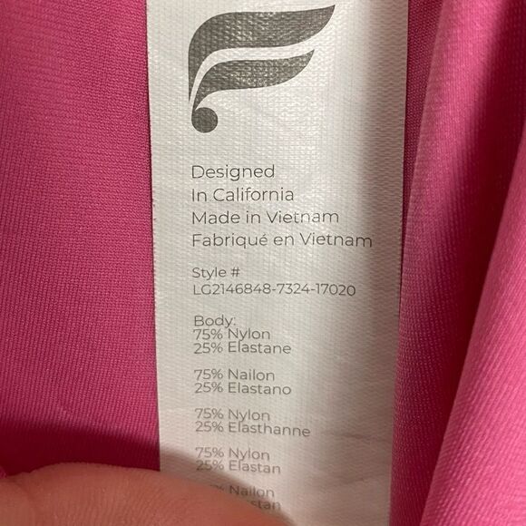 Fabletics | Bright Pink Anywhere High-Waisted 9" Biker Shorts Size XS - Picture 10 of 10